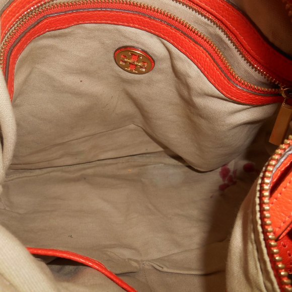 TORY BURCH AMALIE LGE ORA LEATHER CROSSBDY HANDBAG - Picture 7 of 7